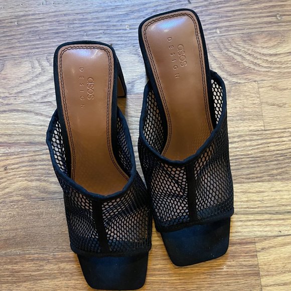 Wisteria Mesh Heeled Mules - Picture 3 of 5